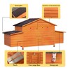 ORRD Large Wooden Chicken Coop with Nesting Box, Waterproof Roof & Pull-Out Tray Hen House - 4 of 4