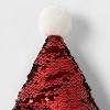 Reversible Sequin Santa Hat Red/Green - Wondershop™ - image 3 of 3