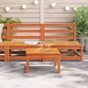 vidaXL Garden Sofa Wax Brown Solid pine wood Medium Modular - 4 of 4