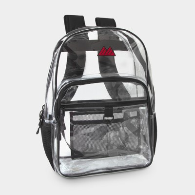 Transparent store backpack target