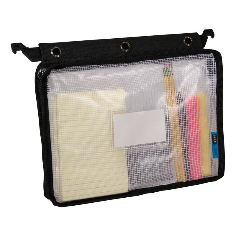 Innovative Storage Designs Expanding Zipper Pouch, Clear Mesh, Pack of 3, 4 of 7