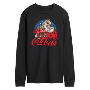Men's - Coca Cola - Santa Coke Bottles Long Sleeve Graphic T-Shirt - 1 of 3