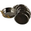 Jiallo  Hammered 7 Pcs Coaster Set, 4" Diameter - 3 of 3