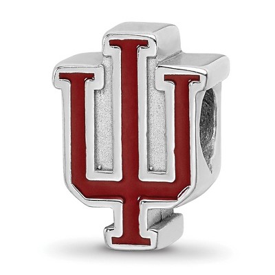 Black Bow Jewelry Sterling Silver Indiana Hoosiers NCAA Bead Charm