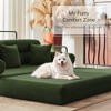 78.7" King Size Convertible Sleeper Sofa Bed With 3 Pillows, High Resilience Memory Foam Removable Folding Sofa Couch, Perfect for Bedroom Living Room - 3 of 4