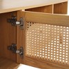 GlasFlength TV Stands and Consoles, Stylish Entertainment Center for Living Room, Modern Design for Classic Interiors, Beige,78.74”*14.57”*19.45" - 3 of 4