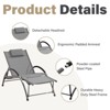 Hyleory 5-Position Adjustable Outdoor Portable Lounger with Detachable Headrest - 4 of 4