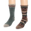 MUK LUKS Men's 2 Pk Heat Retainer Socks - 2 of 3