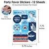 Big Dot of Happiness Shark Zone - Jawsome Shark Party or Birthday Party Favor Sticker Set - 12 Sheets - 120 Stickers - 3 of 4