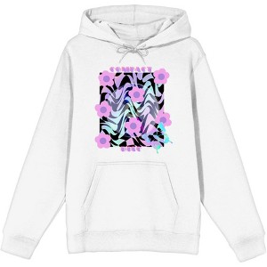 Chrome Baddie Y2K Flowers & Butterfly Adult Long Sleeve Hoodie - 1 of 2