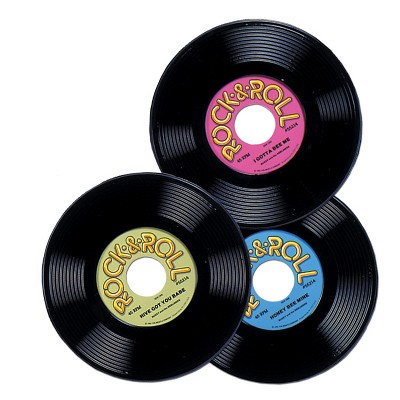 Beistle 9" Plastic Records 9/Pack 55214