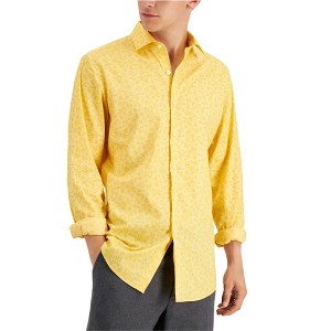 bar III Mens Stretch Floral Button Up Shirt - 1 of 1