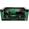 1976 GMC Sierra Grande 15 Pickup Black with Green Top, Graphics and Interior Limited Ed 1/24 Diecast Model Cars by M2 Machines - 3 of 3
