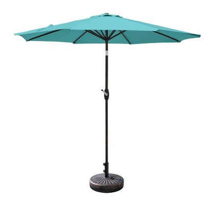 WestinTrends 9 Ft Outdoor Patio Market Table Umbrella with Bronze Round Base