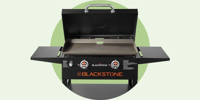 Captiva Designs E02gr010 2-burner Propane Gas Flat Top Grill And Griddle -  Black : Target