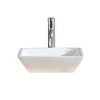 Fine Fixtures Stylized Vessel Bathroom Sink Vitreous China- Square - 3 of 4