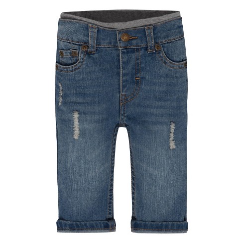 Levi's® Baby Boys' Murphy Pull-on Jeans - Vintage Sky Medium Wash 3m ...