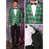 Lars Amadeus Men's Slim Fit Lightweight Formal Argyle Plaid Sports Coat - 4 of 4