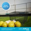 BIRDROCK HOME Sports Ball Basket w/ Wheels - Lockable Storage for Basketball, Football, Baseball - Heavy-Duty Organizer for Gym, Garage, Outdoor Use - 3 of 4