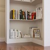 White 5-Tier Corner Bookshelf with Closed Back,Open Shelves & Space-Saving Storage for Living Room or Study-The Pop Home - 3 of 4