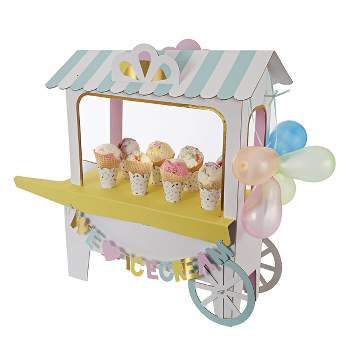 Meri Meri Ice Cream Cart Centerpiece (Pack of 1)