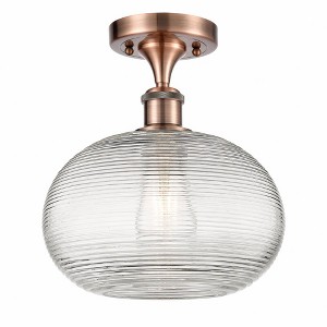 Ithaca - 1 Light Semi-Flush Mount In Industrial Style-10.75 Inches Tall and 10 Inches Wide - 1 of 1