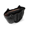The Sak Women's Bolinas Leather Satchel, Black Leaf Embossed, One Size US - 4 of 4