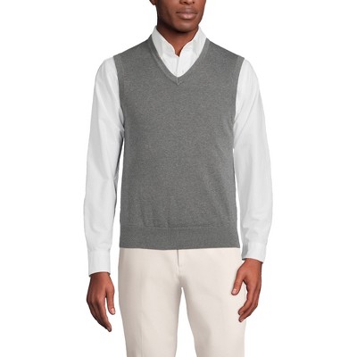 Lands' End Men's Fine Gauge Supima Cotton Sweater Vest Target