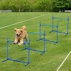 PawHut Dog Agility Starter Kit with Adjustable Height Jump Bars, Included Carry Bag, & Displacing Top Bar - 2 of 4