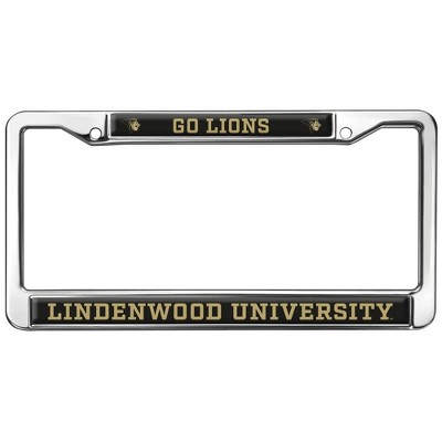 Lindenwood University Lions Full Size Standard License Plate Metal Frame