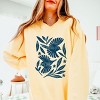 Simply Sage Market Birds and Leaves Lightweight Garment Dyed Sweatshirt - 3 of 4