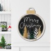 Merry Christmas Pines Hanging Ornament Artboard - 2 of 2