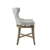 NicBex Dining Chairs Stool Upholstered Chair with Wood Legs Counter Stool with High Wingback Button Tufted for Kitchen - 2 of 4