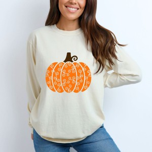 Simply Sage Market Pumpkin Swirl Garment Dyed Long Sleeve - 1 of 4