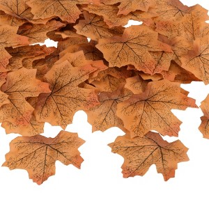 Unique Bargains Wedding Party Thanksgiving Halloween Decoration Autumn Artificial Maple Leaves - 1 of 4