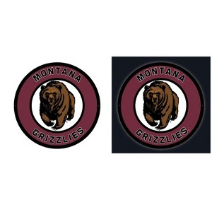 Evergreen Ultra-Thin Edgelight LED Wall Decor, Round, University of Montana- 23 x 23 Inches Made In USA - 1 of 4