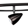 Pro Track Salazar S-Wave 6-Head LED Ceiling Track Light Fixture Kit Spot Light GU10 Adjustable Black Metal Modern Kitchen Bathroom Dining 54" Wide - image 2 of 4