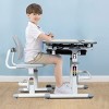 Costway Children Desk Chair Set Adjustable Study Table Drawer - 3 of 4