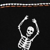 13"x18" Dance Skeleton Halloween Lumbar Throw Pillow Black - Lush Décor: Embroidered Cotton, Indoor Use - 2 of 3