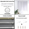 Evideco French Home Goods Adjustable Café Curtain Rod Set – Available in 19"-29" or 29"-49" – Extendable Design with Matching Brackets, Small Windows - 4 of 4