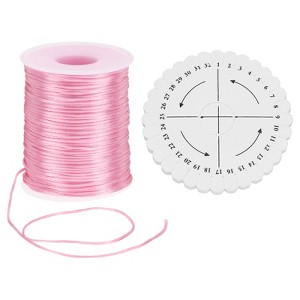 Unique Bargains Polyester Satin String Cord with Disc Organizer for DIY Bracelet - 1 of 4