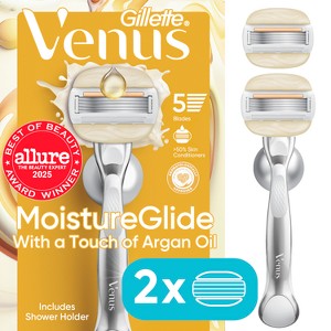 Venus MoistureGlide 5-Blade Women's Razor with 2 Razor Blade