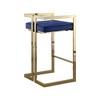 Meridian Furniture,Ezra Navy Velvet Stool, Set of 2 - 2 of 4