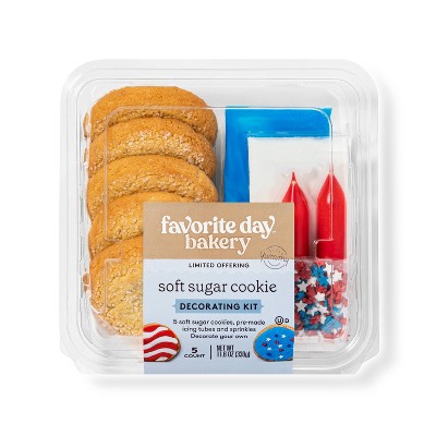 DIY Patriotic Sugar Cookie Kit - 11.62oz/5ct - Favorite Day™