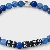 Little Words Project Men's Be Kind Beaded Bracelet - Blue - 4 of 4