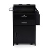 DOMETOUR Movable Beauty Salon Drawer Cabinet with Magazine Frame Black - 3 of 4