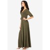 Roaman's Women's Plus Size Button Front Maxi Dress - image 4 of 4