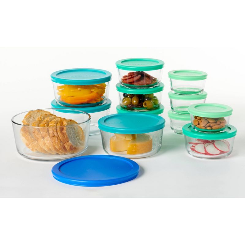 Anchor Hocking 24pc Glass SnugFit Food Storage Container Set, 2 of 7