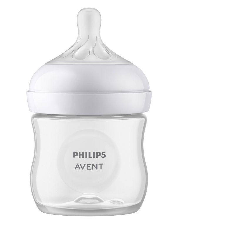 Philips Avent Natural Baby Bottle with Natural Response Nipple - Clear - 4oz, 4 of 12