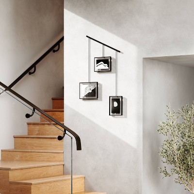 Classic Black Wall-Mounted Picture Frame Set of 3